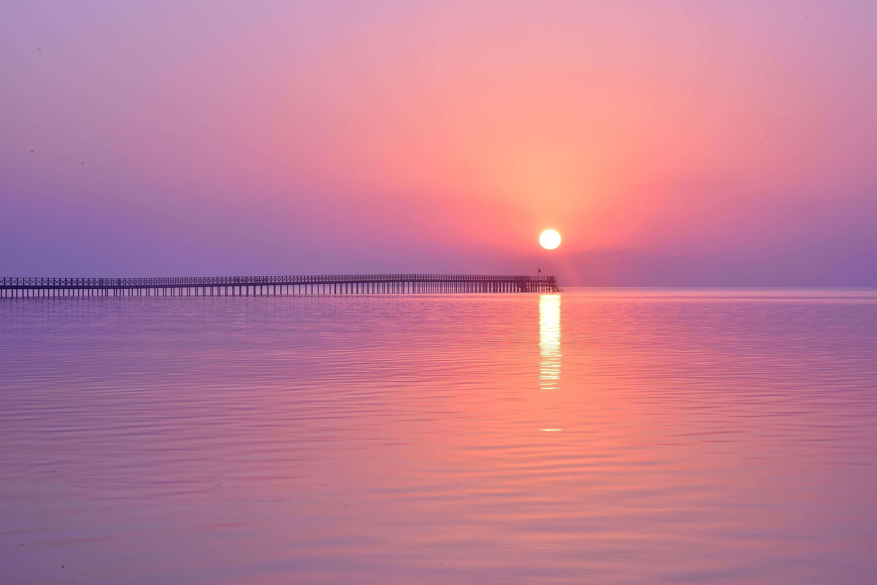 Steigenberger Alcazar Hotel Sharm el-Sheikh Bagian luar foto Sunset at the Gulf of Aqaba